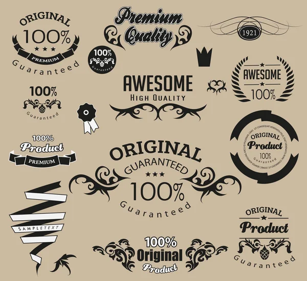 Tasarım için kaligrafik ögeler kümesi