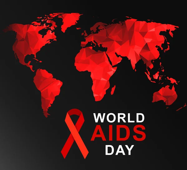December 1 Aids világnapja — Stock Vector
