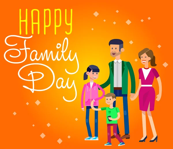 Ілюстрація Міжнародний день сім'ї концепції — стоковий вектор