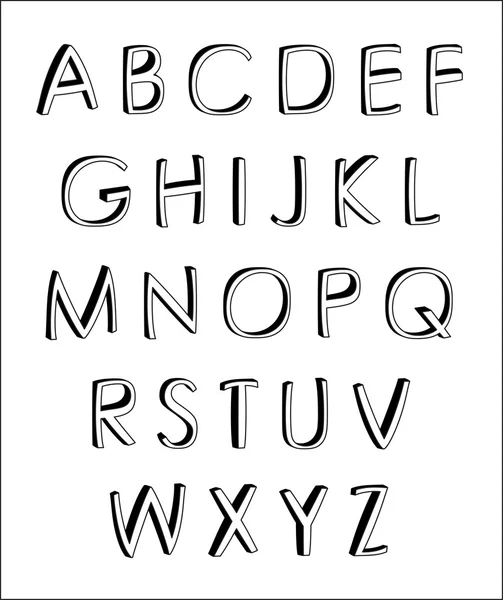 Alphabet. Designelemente — Stockvektor