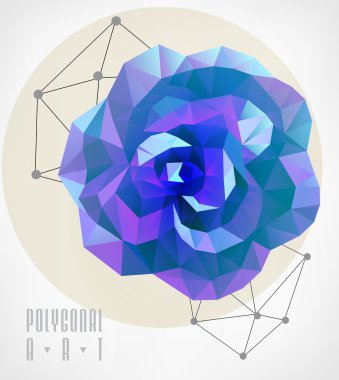 Soyut poligonal. Geometrik şekil