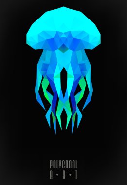 Soyut poligonal. Geometrik şekil