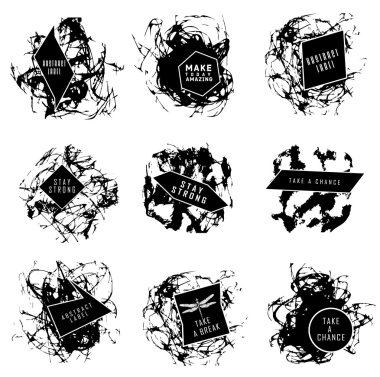 Soyut dizi BLOB'ları, sıçrama, etiketleri