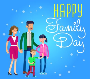 illustration of International day Families concept clipart