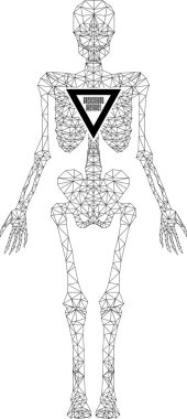 Soyut poligonal iskelet