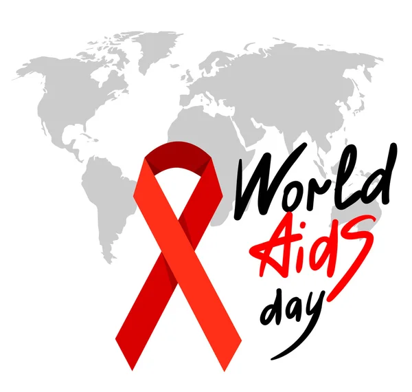 Día Mundial del SIDA 1 de diciembre — Vector de stock