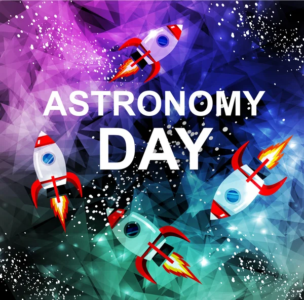 14. Mai Tag der Astronomie — Stockvektor