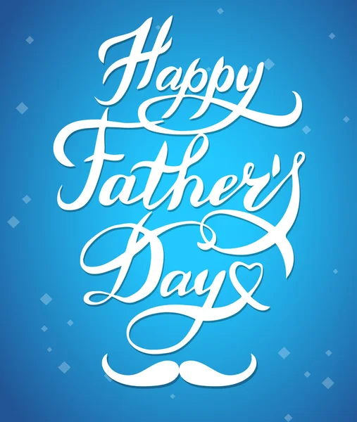 Happy Fathers Day Typographical Background — Stock Vector