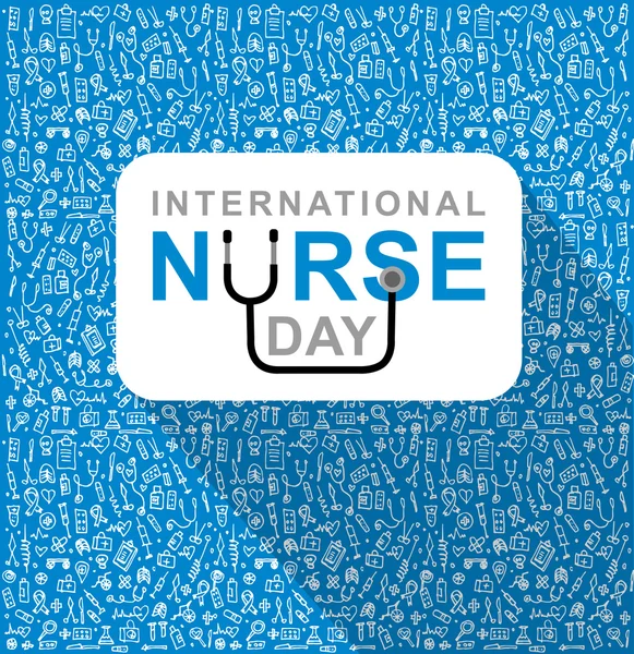 Uluslararası hemşire günü için vektör illüstrasyonu