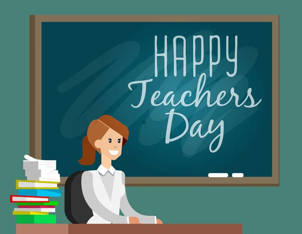 Teachers day.School doodles Supplies Sketchy background — Stock Vector