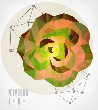 Soyut poligonal. Geometrik şekil