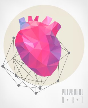 Soyut poligonal. Geometrik şekil