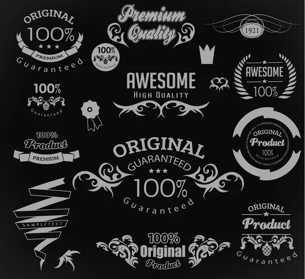 Tasarım için kaligrafik ögeler kümesi