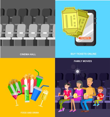 Sinema film poster şablonu