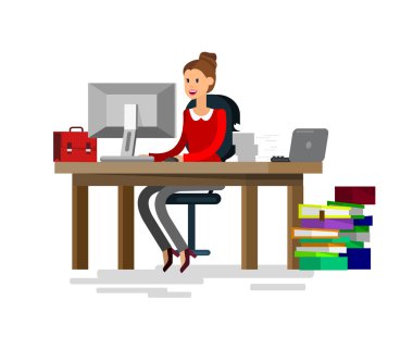 Detaylı karakter kurumsal iş takım vektör