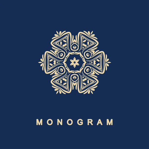 Satz von Monogramm-Logo-Vorlage — Stockvektor