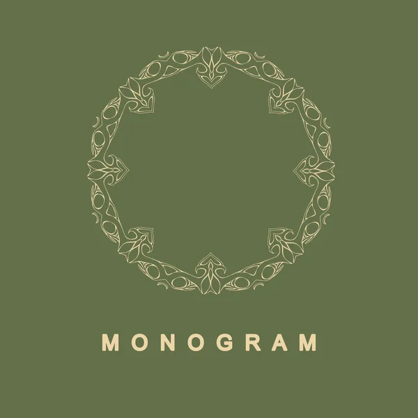 Satz von Monogramm-Logo-Vorlage — Stockvektor