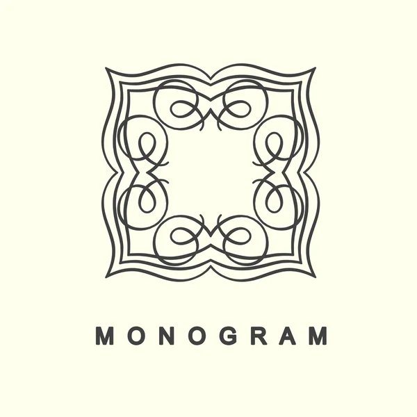 Set di monogramma modello logo — Vettoriale Stock