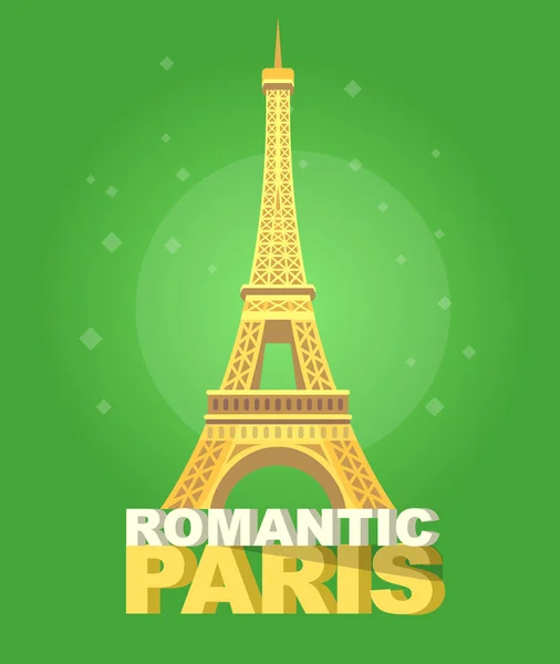 Paris Eiffel Tower Icon. — Stock Vector