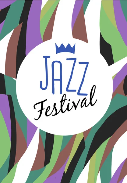 Festival de jazz rétro Affiche — Image vectorielle