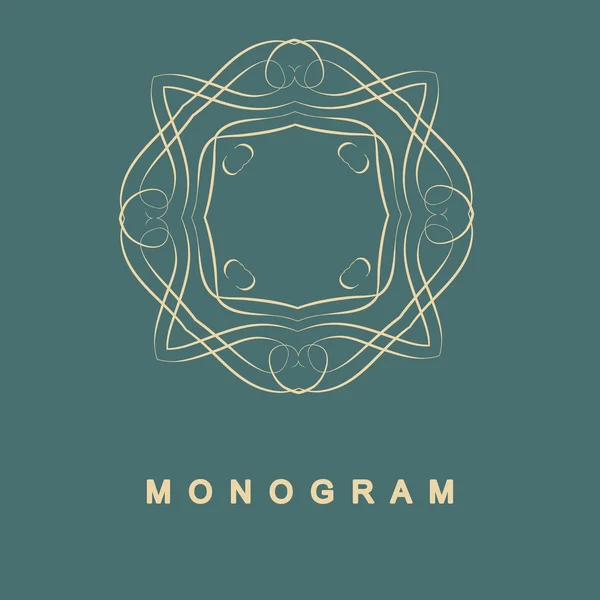 Set di monogramma modello logo — Vettoriale Stock