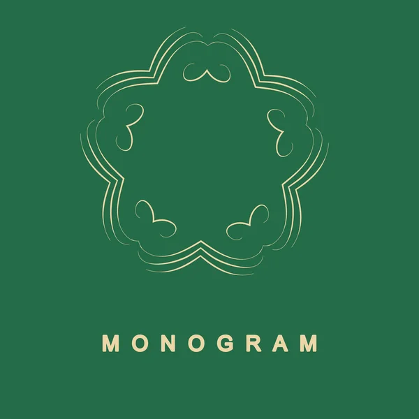 Set di monogramma modello logo — Vettoriale Stock