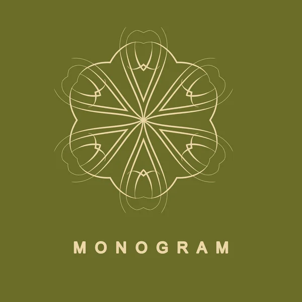 Set di monogramma modello logo — Vettoriale Stock