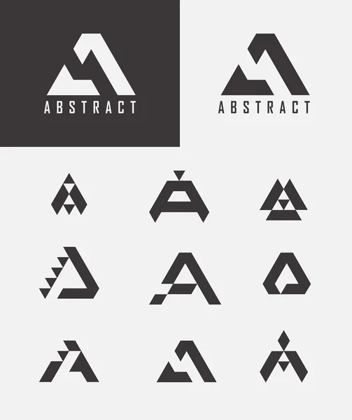 Letter A logo icon design template elements. — Stock Vector