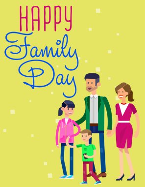illustration of International day Families concept clipart