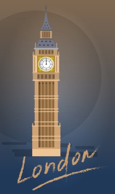 Big Ben vektör çizim