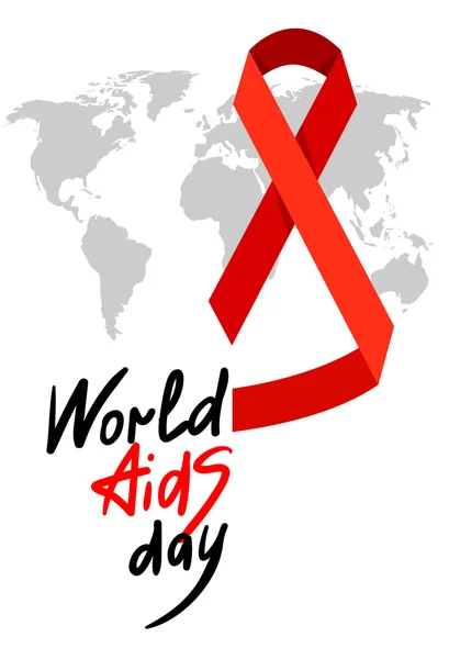 December 1 Aids világnapja — Stock Vector