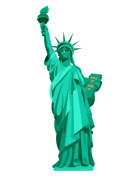 Estatua de la Libertad. Estados Unidos — Vector de stock