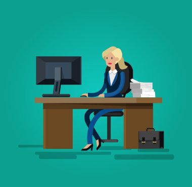 Detaylı karakter kurumsal iş takım vektör