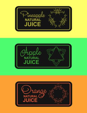 doğal meyve suyu için etiket
