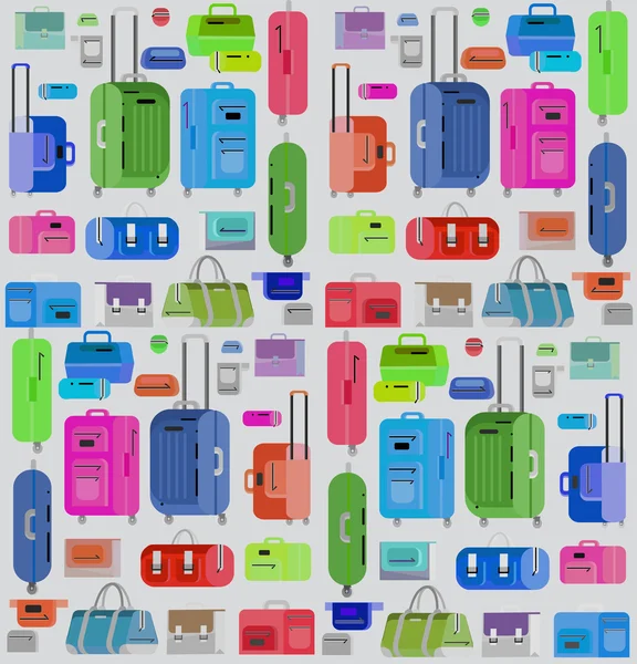 Reisetaschen. Gepäckkoffer — Stockvektor