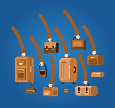 Çanta seyahat. Bagaj bavul