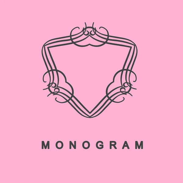 Conjunto de modelo de logotipo monograma — Vetor de Stock