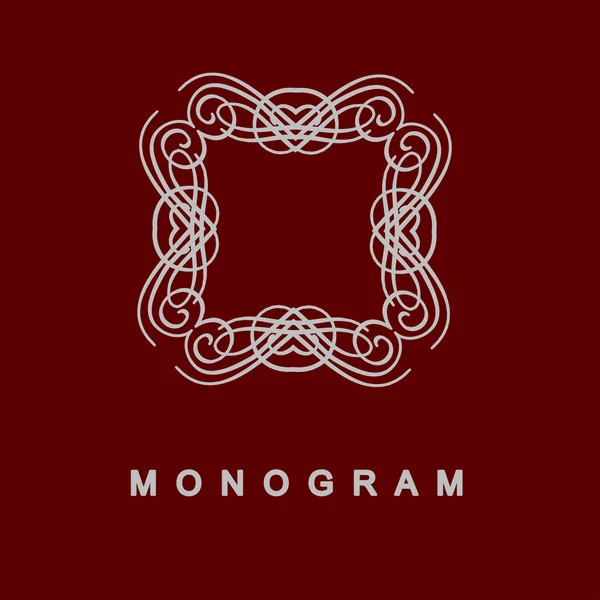 Set di monogramma modello logo — Vettoriale Stock