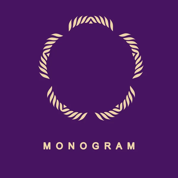 Uppsättning av monogram logotyp mall — Stock vektor