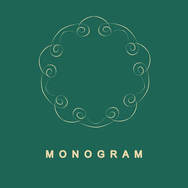 Satz von Monogramm-Logo-Vorlage — Stockvektor