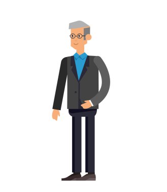 Vektör detaylı karakter ofis çalışanı