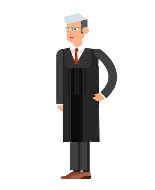 Hukuk yatay banner yargı sistemi elemanları izole vektör çizim ile ayarla