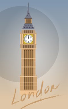 Big Ben vektör çizim