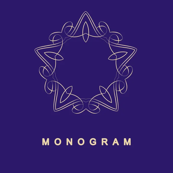 Conjunto de modelo de logotipo monograma —  Vetores de Stock