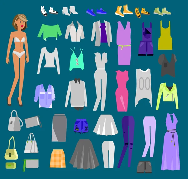 paper doll with clothes