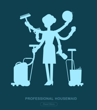 Temizlik hizmeti için afiş tasarımı