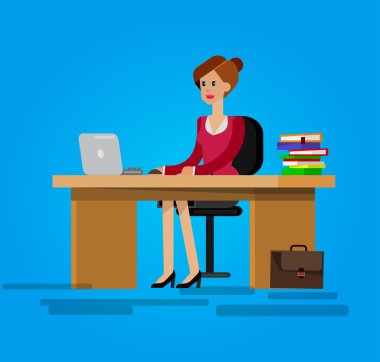 Detaylı karakter kurumsal iş takım vektör