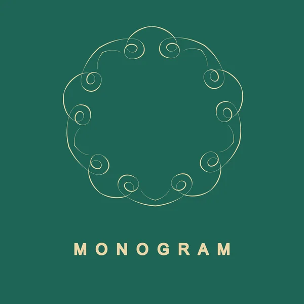 Set di monogramma modello logo — Vettoriale Stock