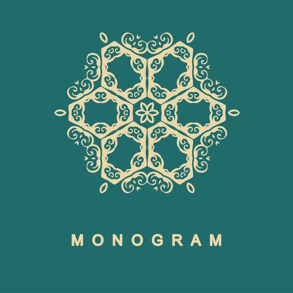 Set di monogramma modello logo — Vettoriale Stock