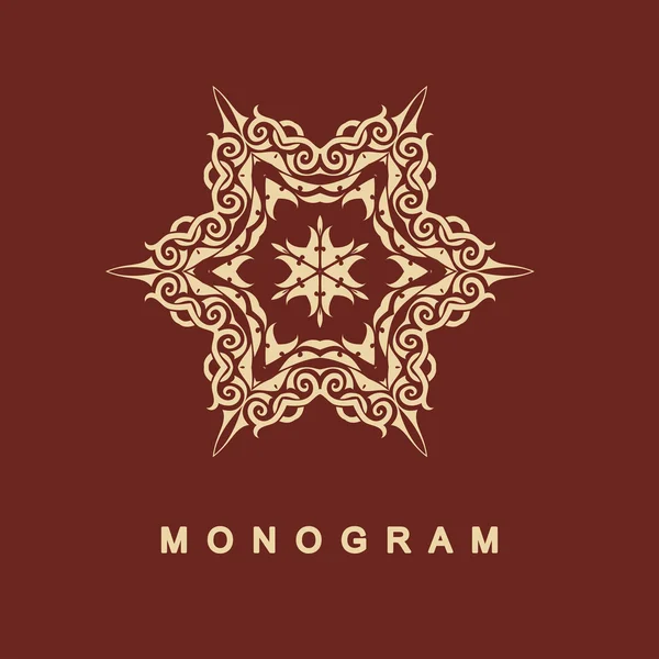 Soubor šablony logo monogram — Stockový vektor